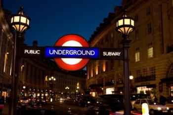 England, London Subway, Tube Entrance | Obraz na stenu