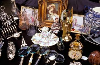 Antiques For Sale, Apple Market, Covent Garden, London, England | Obraz na stenu