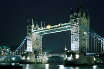 Tower Bridge at Night, London, England | Obraz na stenu