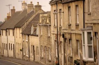 High Street Buildings, Cotswold Village, Gloucestershire, England | Obraz na stenu