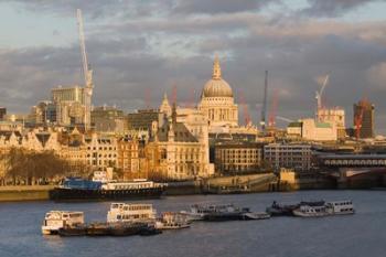 North Bank of The Thames River, London, England | Obraz na stenu