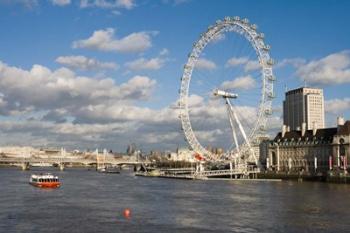 England, London, London Eye and Shell Building | Obraz na stenu