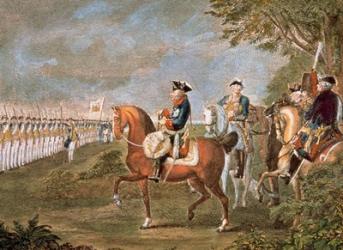 Parade Of The Troops Before Frederick II | Obraz na stenu