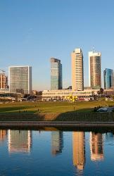 Vilnius, Lithuania, Downtown skyline, skyscrapers | Obraz na stenu