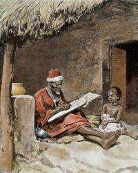 An Old Man With Child French Sudan 1893 | Obraz na stenu