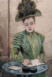 Lady Writing A Letter | Obraz na stenu