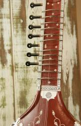 Close-Up Of A Wood Indian Sitar | Obraz na stenu