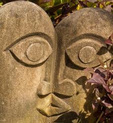 Fiji, Viti Levu, Stone carved sculpture | Obraz na stenu