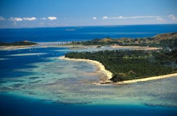 Aerial View of Malolo Lailai Island, Mamanuca Islands, Fiji | Obraz na stenu