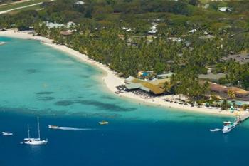 Aerial view of Plantation Island Resort, Mamanuca Islands, Fiji | Obraz na stenu