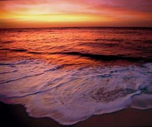 Fiji Islands, Tavarua, Colorful sunset | Obraz na stenu