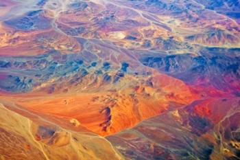 Aerial view of Land Pattern on Atacama Desert, Chile | Obraz na stenu