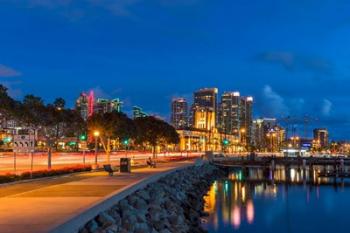 Bright Light, San Diego Skyline | Obraz na stenu