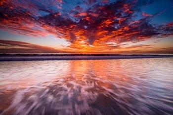 Warm Glow Over The Channel Islands | Obraz na stenu