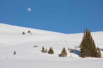 Moonrise Above The Continental Divide | Obraz na stenu