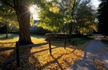 Yard of the Main House on Henderson Property in Litchfield Hills, New Milford, Connecticut | Obraz na stenu