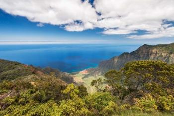 Landscape View From Kalalau Lookout, Hawaii | Obraz na stenu