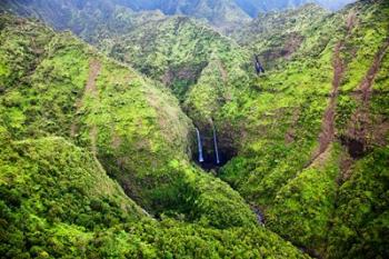 Waterfalls Of Kauai, Hawaii | Obraz na stenu