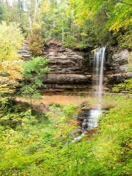 Munising Falls In Autumn, Michigan | Obraz na stenu