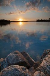 Sunset On Kabetogama Lake, Voyageurs National Park | Obraz na stenu