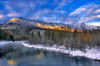 Mcdonald Creek And The Apgar Mountains In Glacier NP | Obraz na stenu