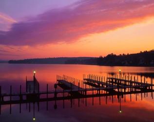 New Hampshire Dock and Lake Winnipesaukee | Obraz na stenu