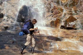 Hiking at the Base of Arethusa Falls, New Hampshire | Obraz na stenu