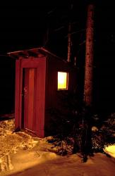 Outhouse at the Sub Sig Outing Club's Dickerman Cabin, New Hampshire | Obraz na stenu