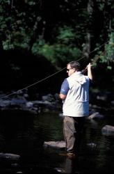 Fly Fishing on the Lamprey River, New Hampshire | Obraz na stenu