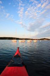 Kayak, sailboats, Portsmouth, New Hampshire | Obraz na stenu