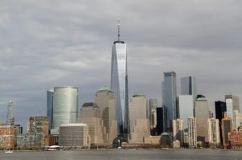 One World Trade Center And Other Manhattan Skyscrapers Seen From Jersey City, NJ | Obraz na stenu