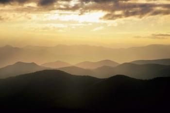 Sunset Mountains Along Blue Ridge Parkway, North Carolina | Obraz na stenu