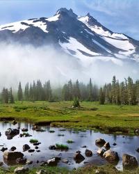 Mt Jefferson In Early Morning Light, Oregon | Obraz na stenu