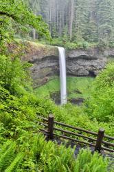 Silver Falls State Park, Oregon South Falls And Trail Leading To It | Obraz na stenu