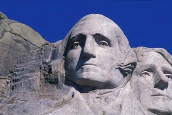 Presidents Washington and Jefferson, Mount Rushmore, South Dakota | Obraz na stenu