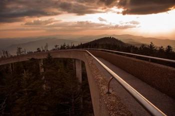 Sunset Over Walkway In The Great Smoky Mountains National Park | Obraz na stenu