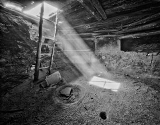 Ancient Kiva On, Cedar Mesa, Utah (BW) | Obraz na stenu