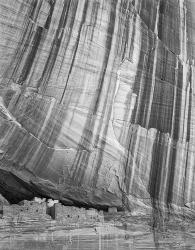 White House Ruin Canyon De Chelly, Utah (BW) | Obraz na stenu