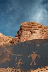 Duck Headed Man Petroglyph, Cedar Mesa, Utah | Obraz na stenu