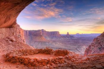 Evening Light On False Kiva, Island In The Sky, Utah | Obraz na stenu