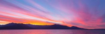 Sunset Panoramic Over The Olympic Mountains And Hood Canal | Obraz na stenu