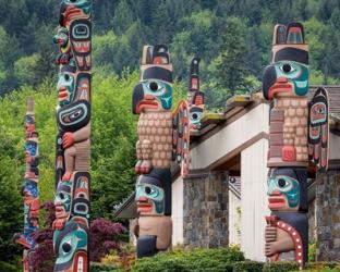 Jamestown Totem Art, Washington State | Obraz na stenu