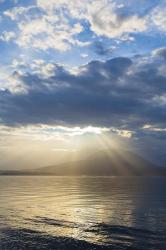 God Rays Over Hood Canal, Washington State | Obraz na stenu