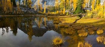 Panorama Of Mt Stuart Reflects In A Tarn Near Horseshoe Lake | Obraz na stenu