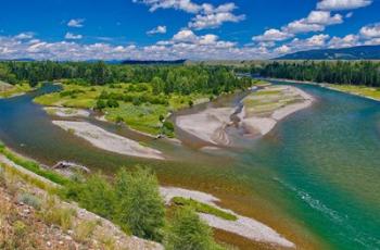 Snake River Flowing Through Jackson Hole In Grand Teton National Park | Obraz na stenu