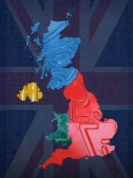 UK Map | Obraz na stenu