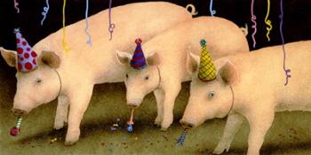 Party Pigs | Obraz na stenu