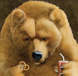Pretzels & Soda & Bear | Obraz na stenu