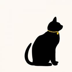 Cat with Gold Collar | Obraz na stenu