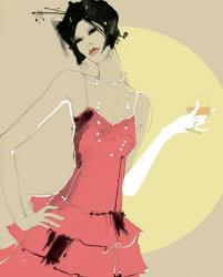 Lady in Red | Obraz na stenu